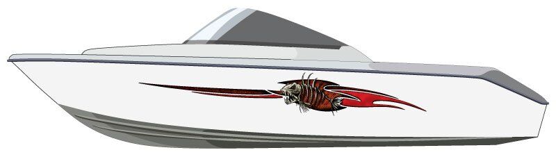 Buccaneers Bait Boat Graphics