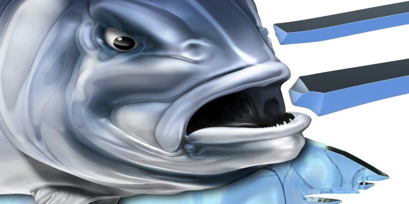 Hard Hitter Boat Graphics chrome