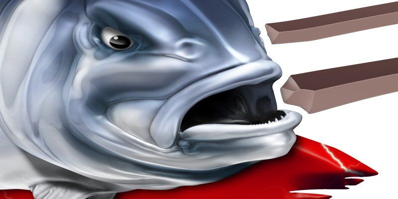Hard Hitter Boat Graphics red