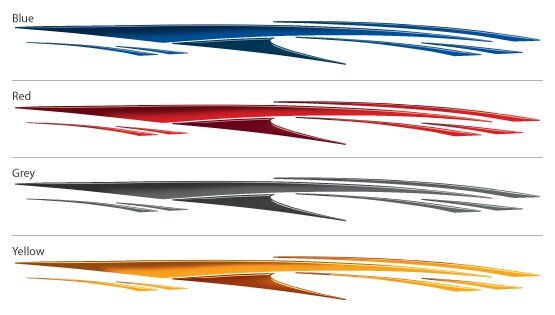 Immersion Boat Graphics color options
