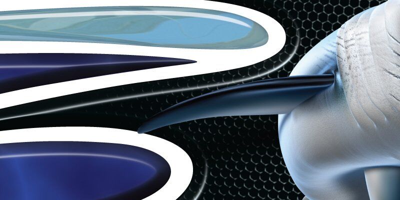 Megalodon Boat Graphics Blue