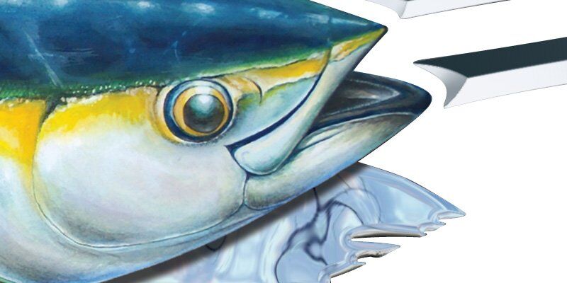 Tuna Chaser Boat Graphics chrome