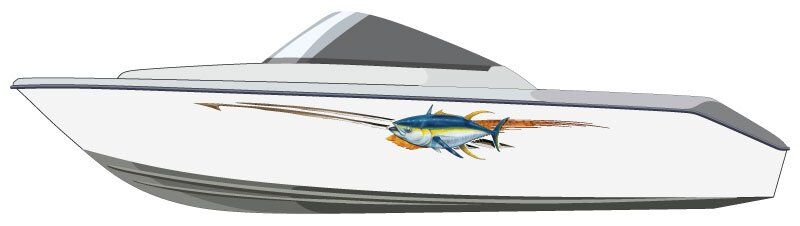 Tuna Chaser Boat Graphics
