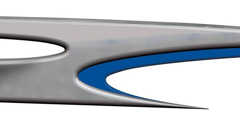 Wave Piercer Boat Graphics blue