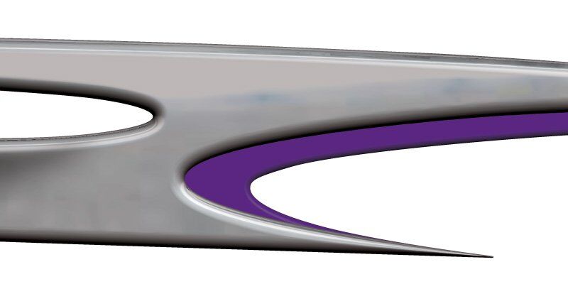 Wave Piercer Boat Graphics purple