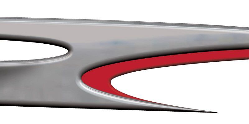 Wave Piercer Boat Graphics red