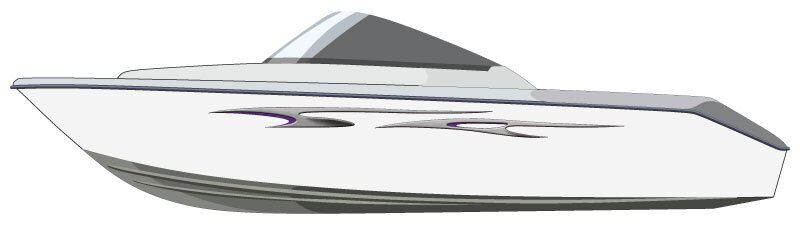 Wave Piercer Boat Graphics